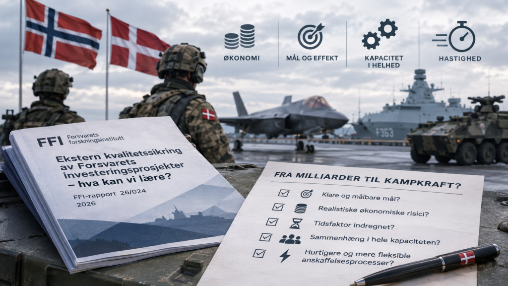 Forsvar, investering, kapacitet, effektivitet